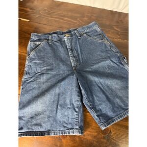 Old Mill Mens Carpenter Denim Shorts Blue 100% Cotton Size 36 SAS-A637-003